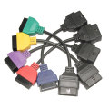 pour FIAT ECU Scan adaptateur OBD diagnostique câble cinq couleurs